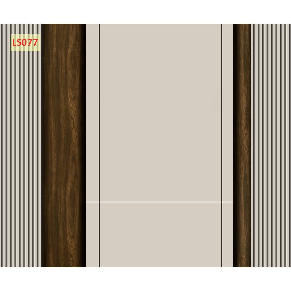 Mẫu tranh lụa dán tường vân gỗ lam sóng decor phòng