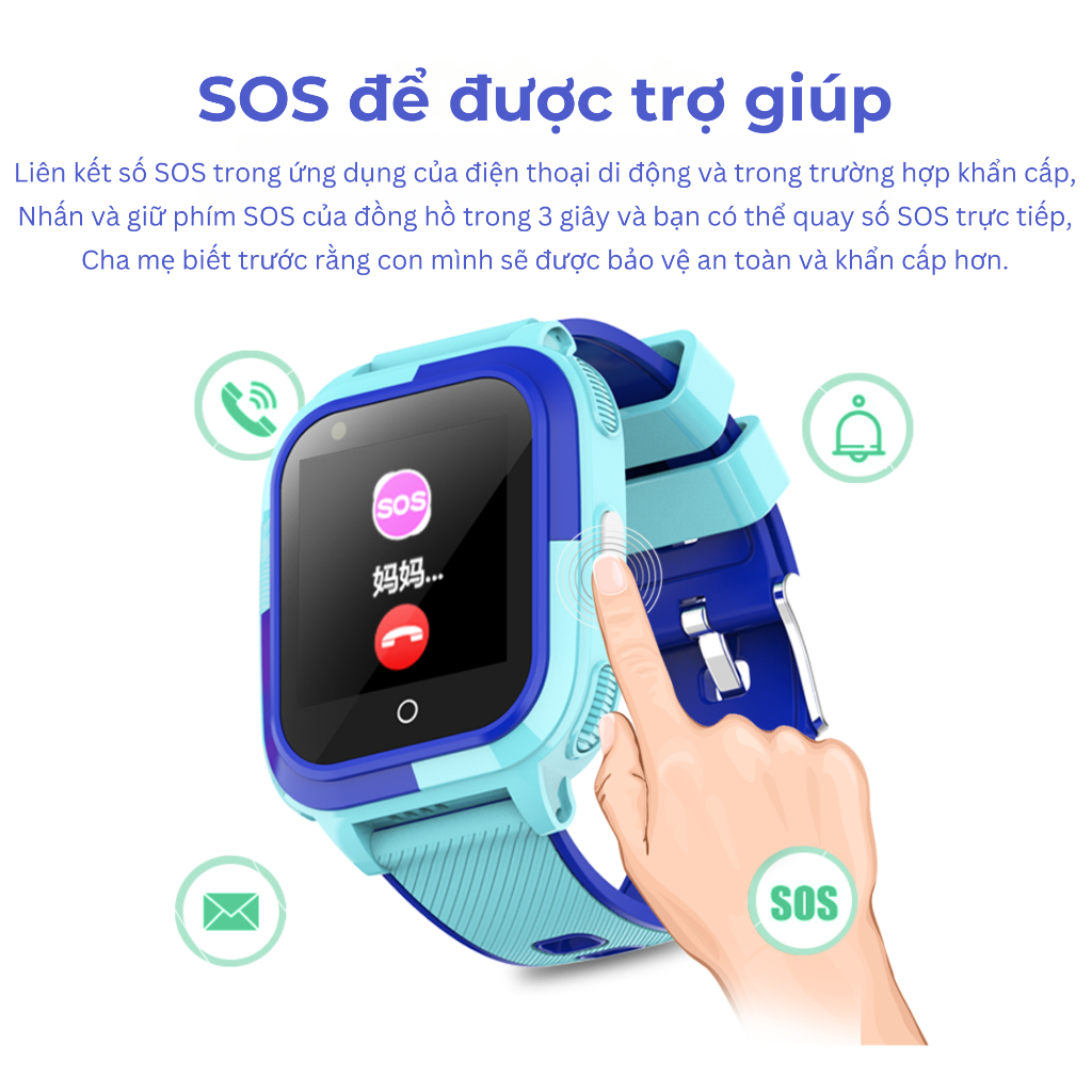 Ảnh Đồng hồ thông minh trẻ em Manigo MF56 định vị lắp sim nghe gọi call video bảo hành đổi mới 12 tháng 1