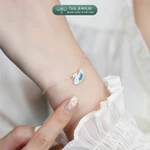 Lắc tay bạc nữ TLEE  thiên nga đính đá lấp lánh TLEEJEWELRY — ảnh 6