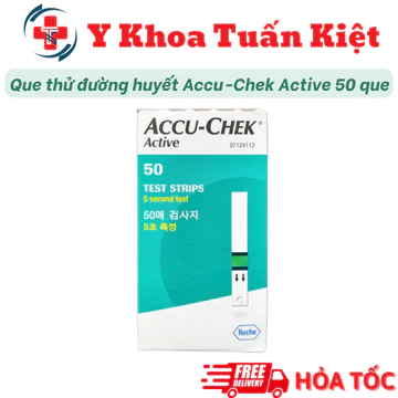 ✅ Que thử đường huyết Accu-Chek Active 50 que
