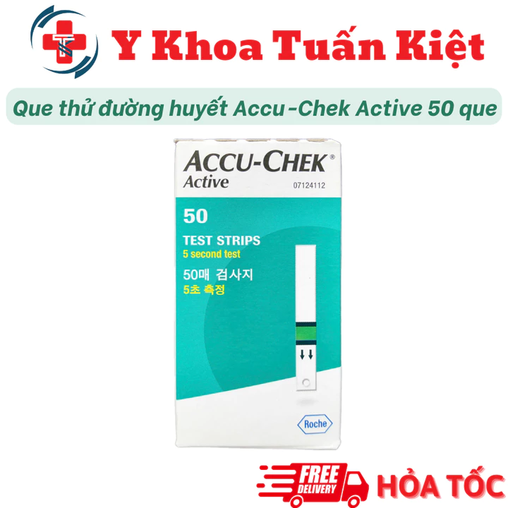 ✅ Que thử đường huyết Accu-Chek Active 50 que