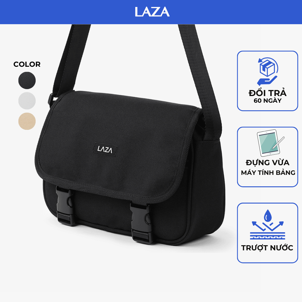 Ảnh Túi đeo chéo nam LAZA Callis Bag 597 - Chất liệu canvas trượt nước - Hàng thiết kế cao cấp 1