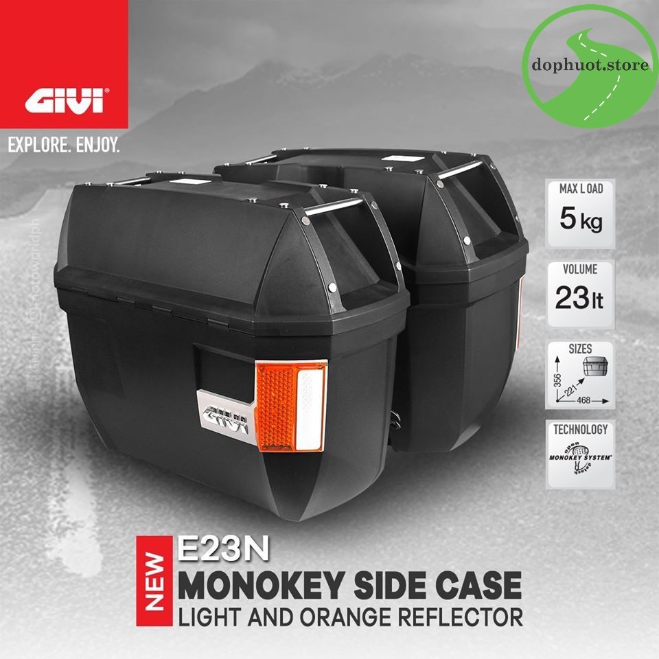 Cặp thùng hông Givi E23N -Thùng 2 bên Givi
