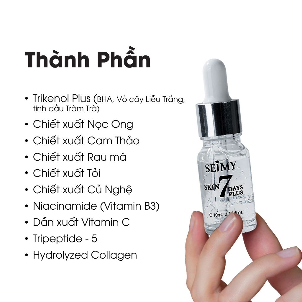 Ảnh Tinh Chất Chấm Mụn Thâm Seimy - Skin 7 Days Plus 10ml 2