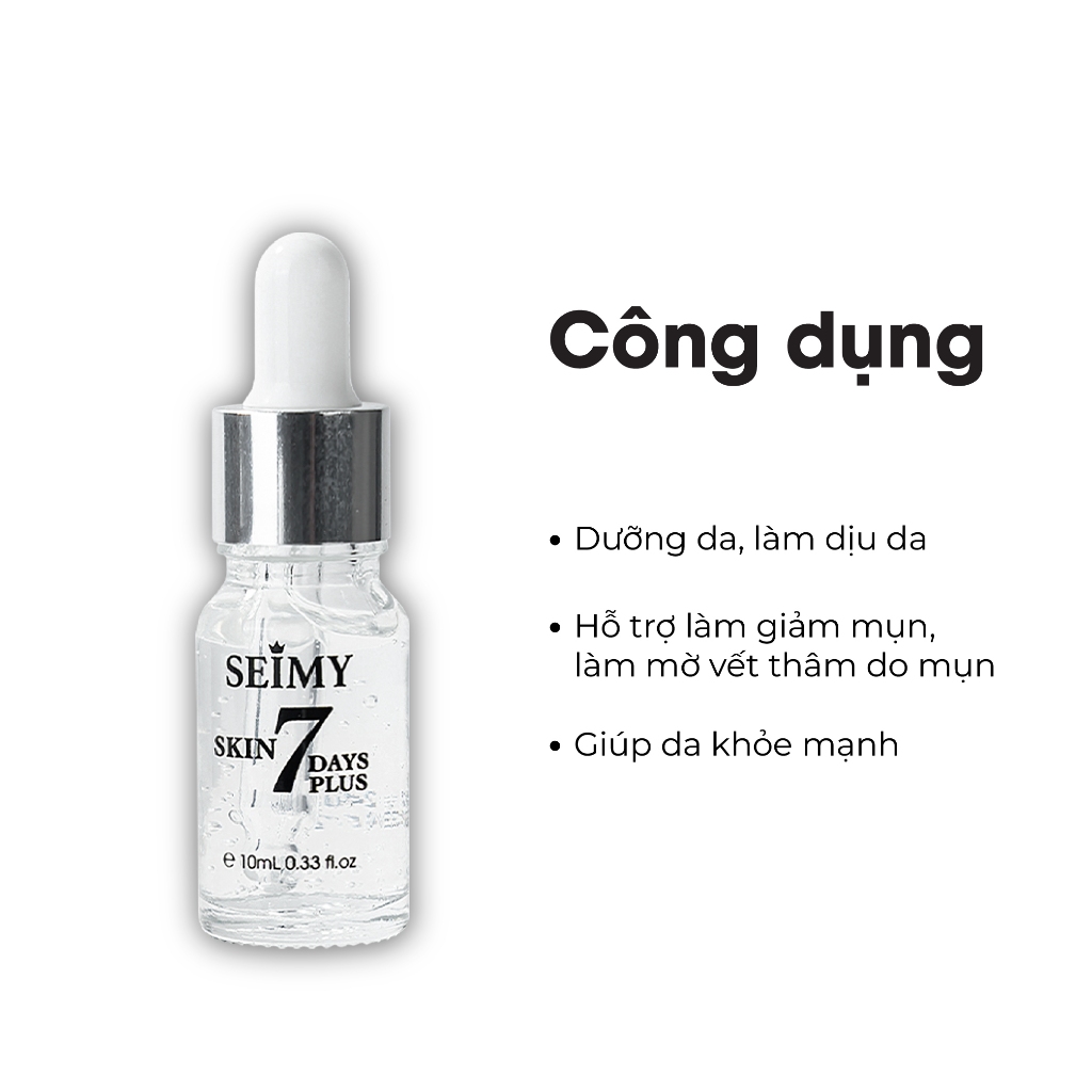 Ảnh Tinh Chất Chấm Mụn Thâm Seimy - Skin 7 Days Plus 10ml 4