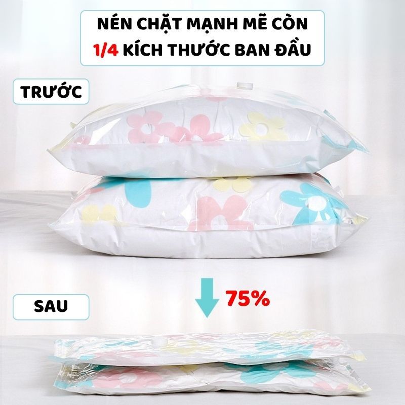 [Tặng Túi] Túi Hút Chân Không ENODA HOME Bảo Quản Quần Áo, Chăn Ga Chống Ẩm Mốc, Túi Hút Loại Dày Dặn Kèm Bơm M003