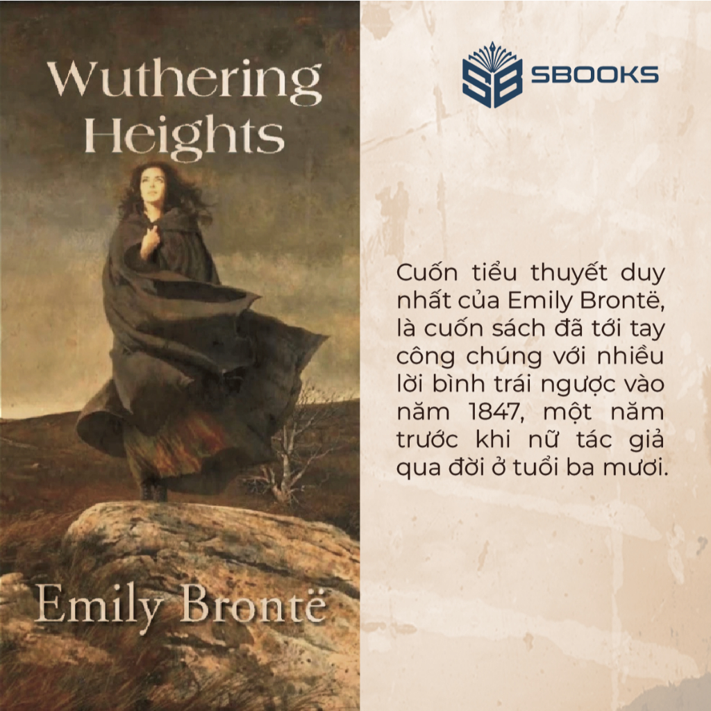 Sách - Đồi Gió Hú - Emily Jane Brontë - SBOOKS OFFICIAL
