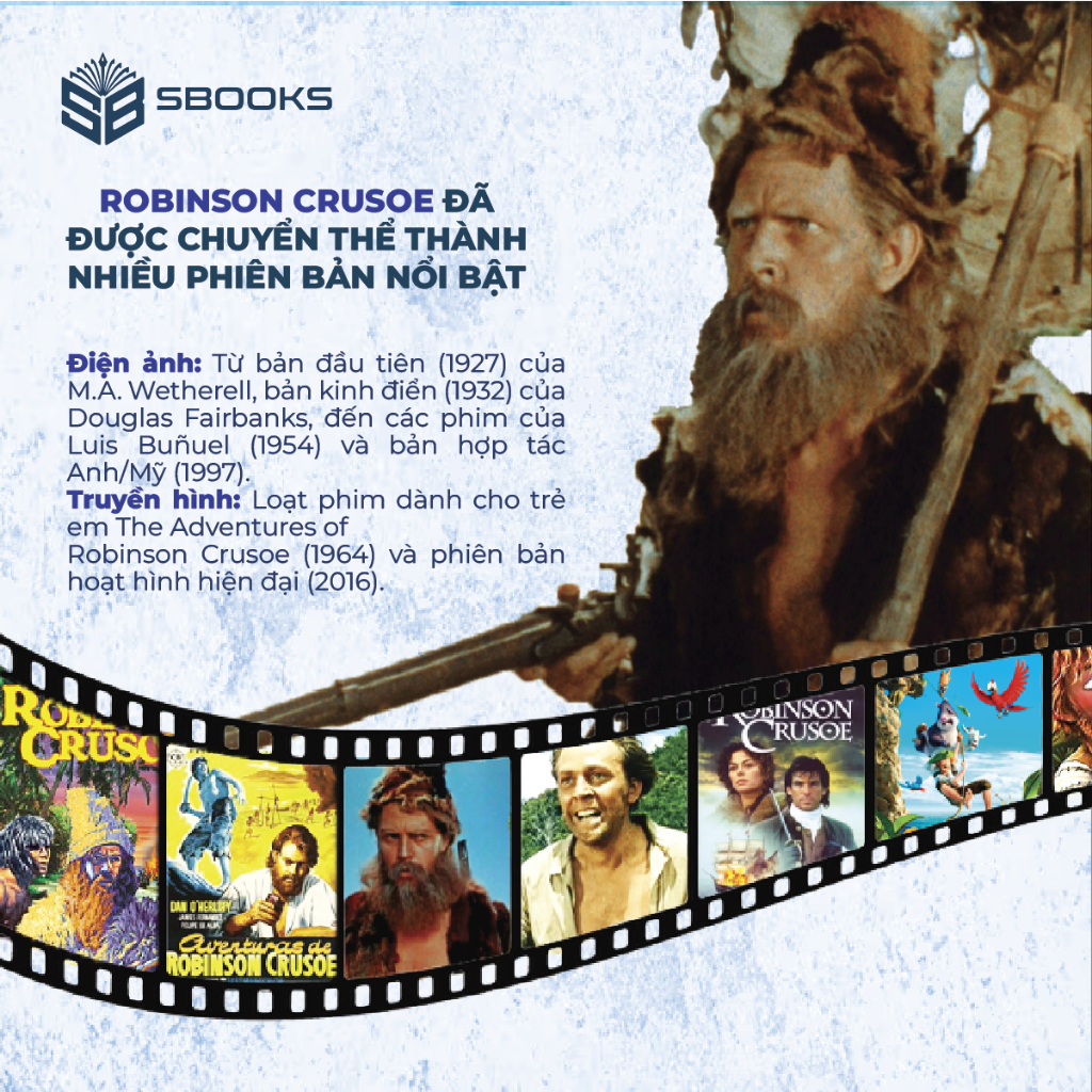 Sách - Robinson Crudoe - Daniel Defoe - SBOOKS