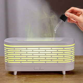 Máy xông tinh dầu, Máy phun sương tạo ẩm khuếch tán tinh dầu, tích hợp LED 7 màu, hoạt động êm ái, tự ngắt khi hết nước
