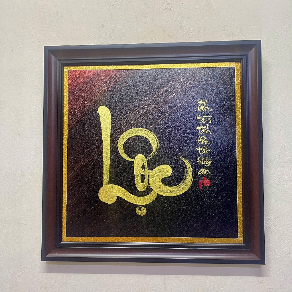 Thư pháp chữ Lộc,tranh chữ Lộc, sang trọng, chữ viết tay thủ công, làm quà tặng ý nghĩa