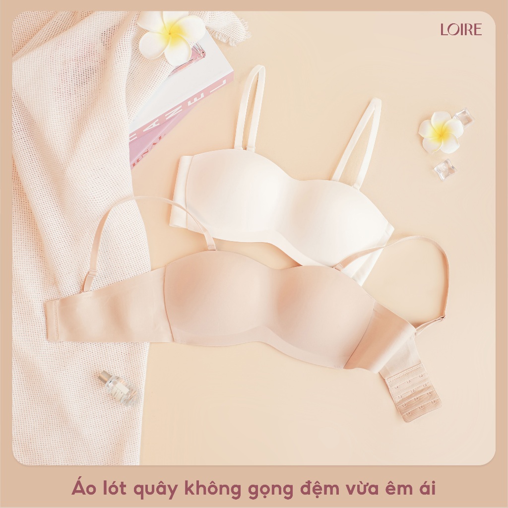 [SIÊU BÁM CHẮC]Áo Quây Chống Tụt BRQ199 Không Viền Đệm 0.5cm Mặc Đi Biển/Đi TiệcLoirechic