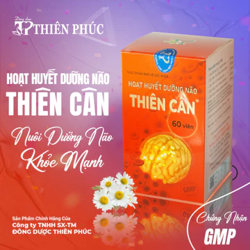 HOẠT HUYẾT DƯỠNG NÃO THIÊN CÂN – Hỗ Trợ Điều Trị Bệnh Rối Loạn Tiền Đình, Thiếu Máu Não