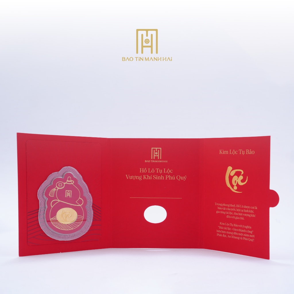 Ảnh Thẻ vàng 24K Kim Lộc Tụ Bảo - Hồ Lô Tụ Lộc vượng khí sinh phú quý Bảo Tín Mạnh Hải 1
