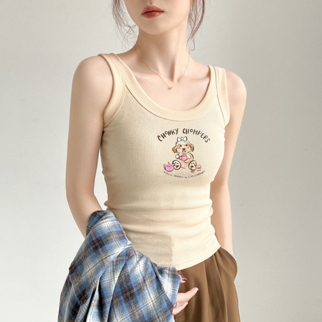 Áo Ba lỗ thun gân Cổ rộng dáng ôm in hình chữ DECEM JULY FASHION, Áo ba lỗ chất thun gân mát lạnh mùa hè