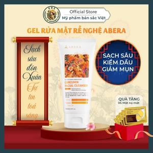 Gel Rửa Mặt Chiết Xuất Rễ Nghệ Abera 100ml - Sạch Sâu Da Mặt, Nhẹ Dịu, Cân Bằng Độ Ẩm, Giảm Thâm Mụn