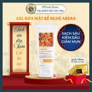 Gel Rửa Mặt Chiết Xuất Rễ Nghệ Abera 100ml - Sạch Sâu Da Mặt, Nhẹ Dịu, Cân Bằng Độ Ẩm, Giảm Thâm Mụn