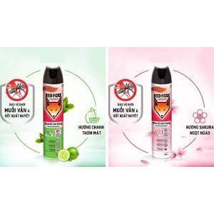 BÌNH XỊT CÔN TRÙNG RED FOXX HƯƠNG CHANH 600ML