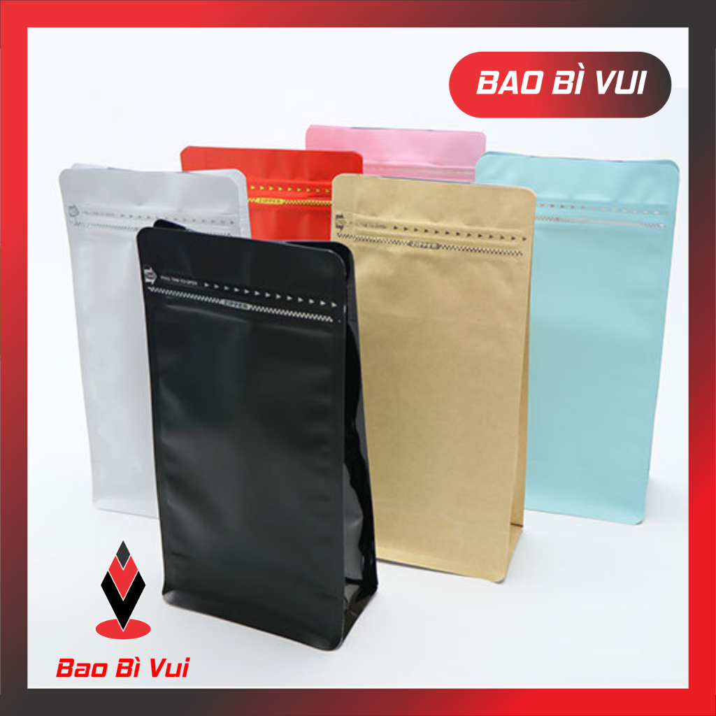 500g Túi zip 8 cạnh cao cấp - BAO BÌ VUI