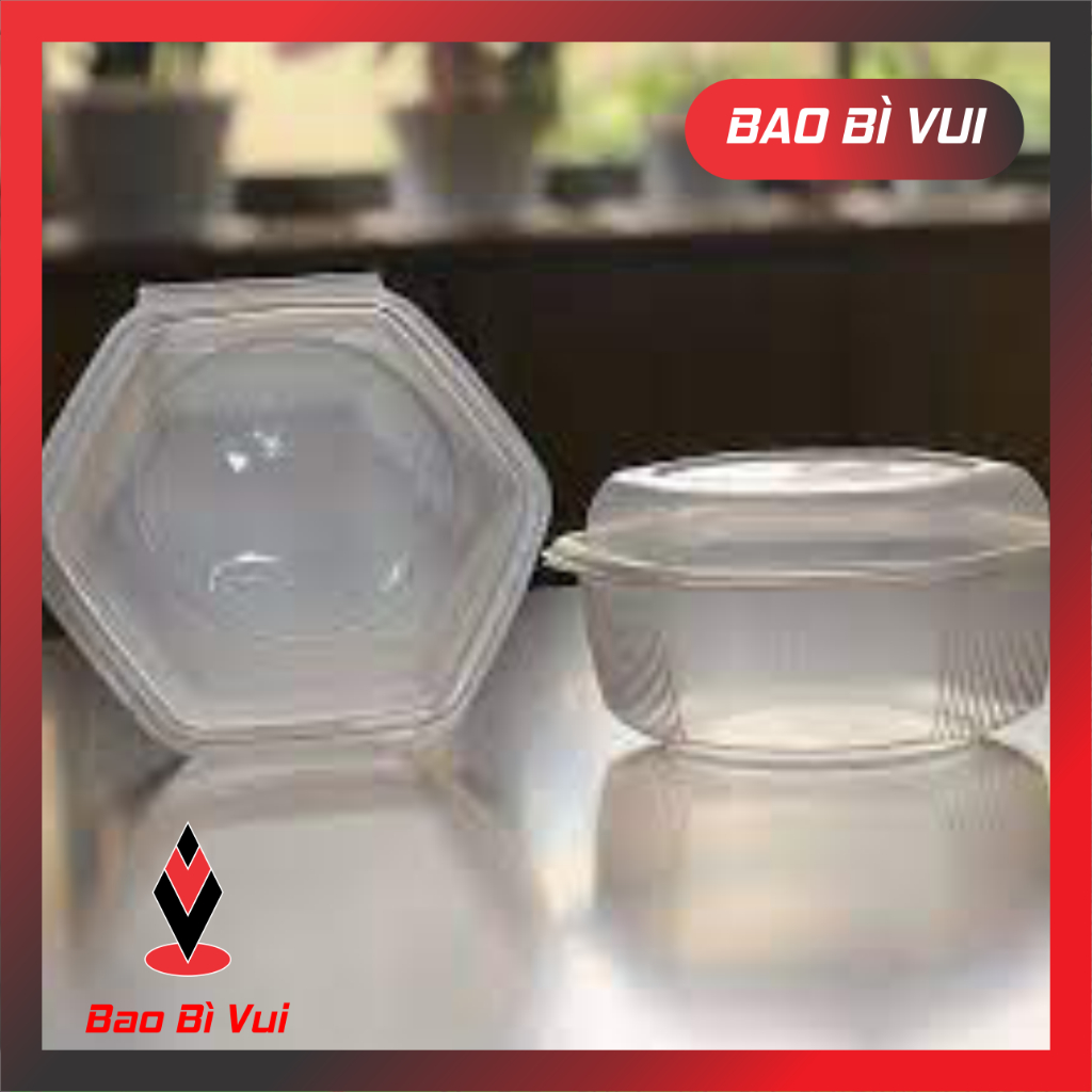 [ THÙNG 400 ] Hộp nhựa lục giác - hộp nhựa đựng thực phẩm