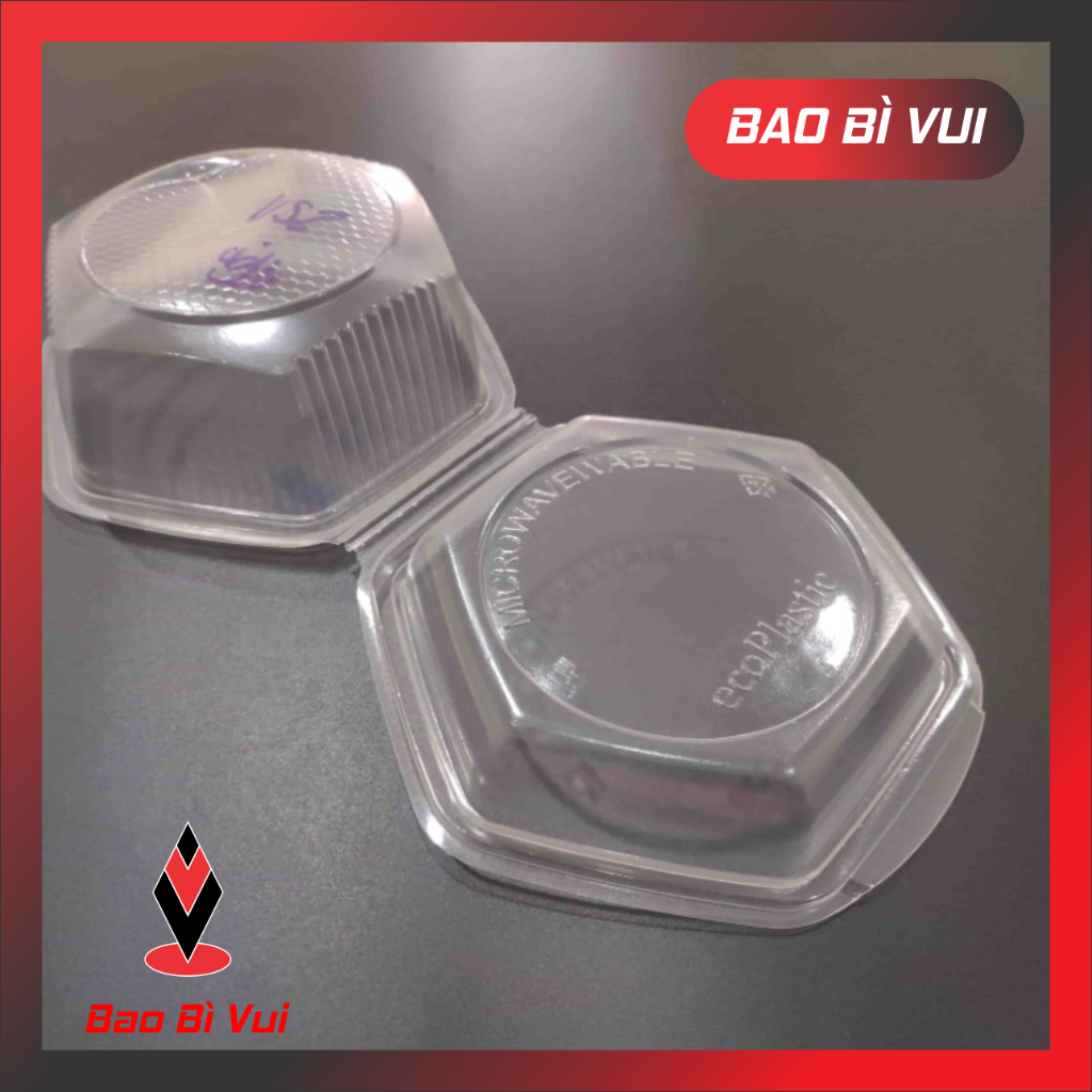 [ THÙNG 400 ] Hộp nhựa lục giác - hộp nhựa đựng thực phẩm