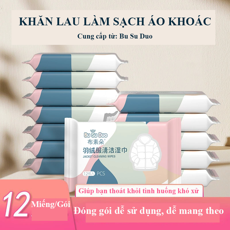 Khăn Lau Áo Khoác Chống Bẩn Bu Su Duo - Sạch Sâu, Không Cần Giặt, Đóng Gói Tiện Lợi