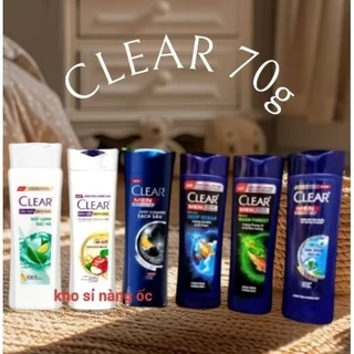 (70gr) Tắm gội Clear Men 3 in 1 Tắm gội dưỡng - Dầu gội clear bạc hà/ clear táo / clear thảo dược/gió biển hổ phách