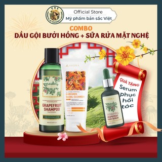Combo Dầu Gội Bưởi & Sữa Rửa Mặt Nghệ Abera – Bí Quyết Chăm Sóc Nét Đẹp Toàn Diện Từ Thiên Nhiên