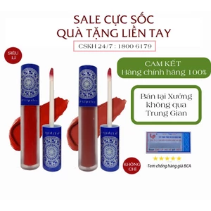 Son kem Lp Lipsicy chuẩn màu siêu lì lâu trôi mềm mươt không lem son dùng tốt cho bà bầu 7g