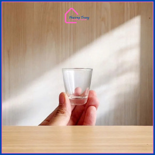Bộ 12 Ly Cốc Thủy Tinh Uống Rượu Dáng Bầu 33ML - Cẩm Đạt - Phương Trang