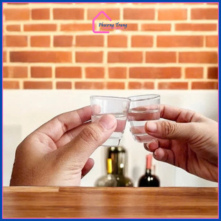 Bộ 12 Ly Cốc Thủy Tinh Uống Rượu Dáng Bầu 33ML - Cẩm Đạt - Phương Trang