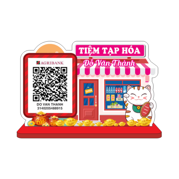 BIỂN QR TIỆM TẠP HOÁ THEO YÊU CẦU - QUÀ TẶNG SANGO