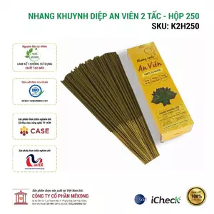 Nhang khuynh diệp An Viên 2 tấc (hộp 250 cây) - K2H250