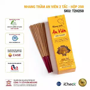 Nhang trầm An Viên 2 tấc (hộp 250 cây) - T2H250