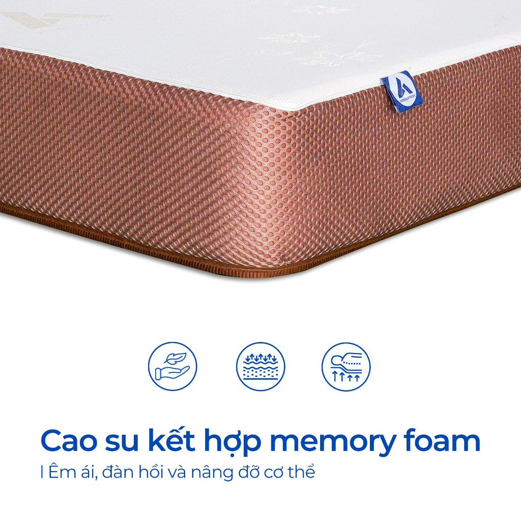 Ảnh Nệm Cao Su Foam Latex  Aroma, Kết Hợp Cao Su Thiên Nhiên Đàn Hồi Tốt, Êm Ái, Nâng Đỡ Cơ Thể Tốt, Bảo Hành 10 năm 3
