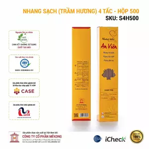 Nhang sạch (trầm hương) 4 tấc - Hộp 500 cây