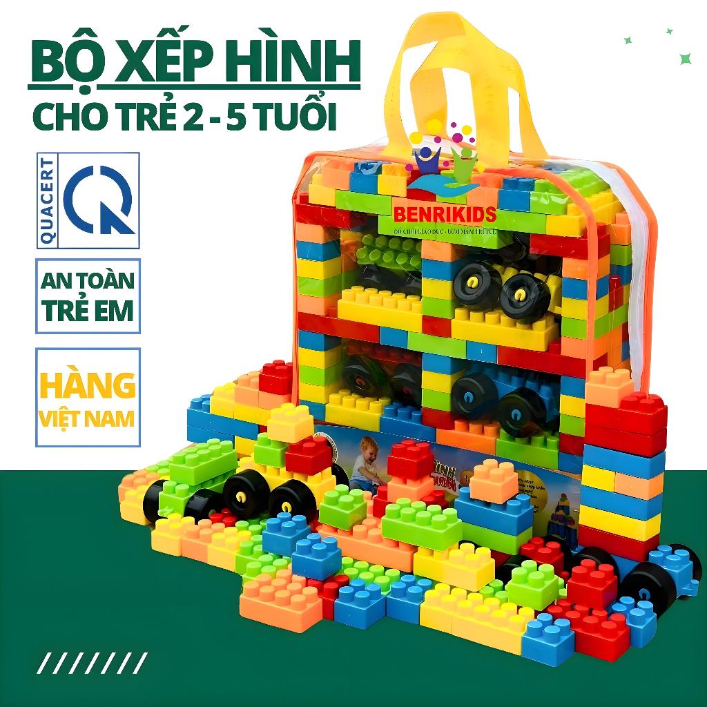 Ảnh Đồ Chơi Xếp Hình Có Túi Đựng 155 Chi Tiết Hàng Việt Nam 1