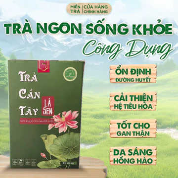 [SALE TẾT - GIẢM ĐẾN 40%] Trà Thanh Lọc Cơ Thể Hỗ Trợ Sức Khỏe Tim Mạch – Cần Tây Lá Sen Lam Phong MIỀN TRÀ [Hộp 55]