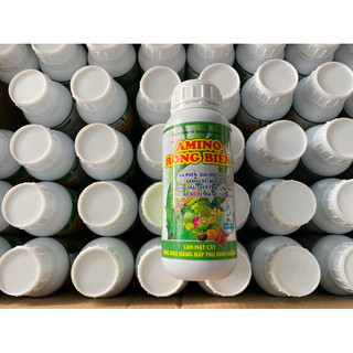 Phân bón vi lượng AMINO RONG BIỂN chai 500 ml. Kích rễ, Mập đọt, Xanh lá, Tốt trái, Hạ Phèn, Giải độc cho cây