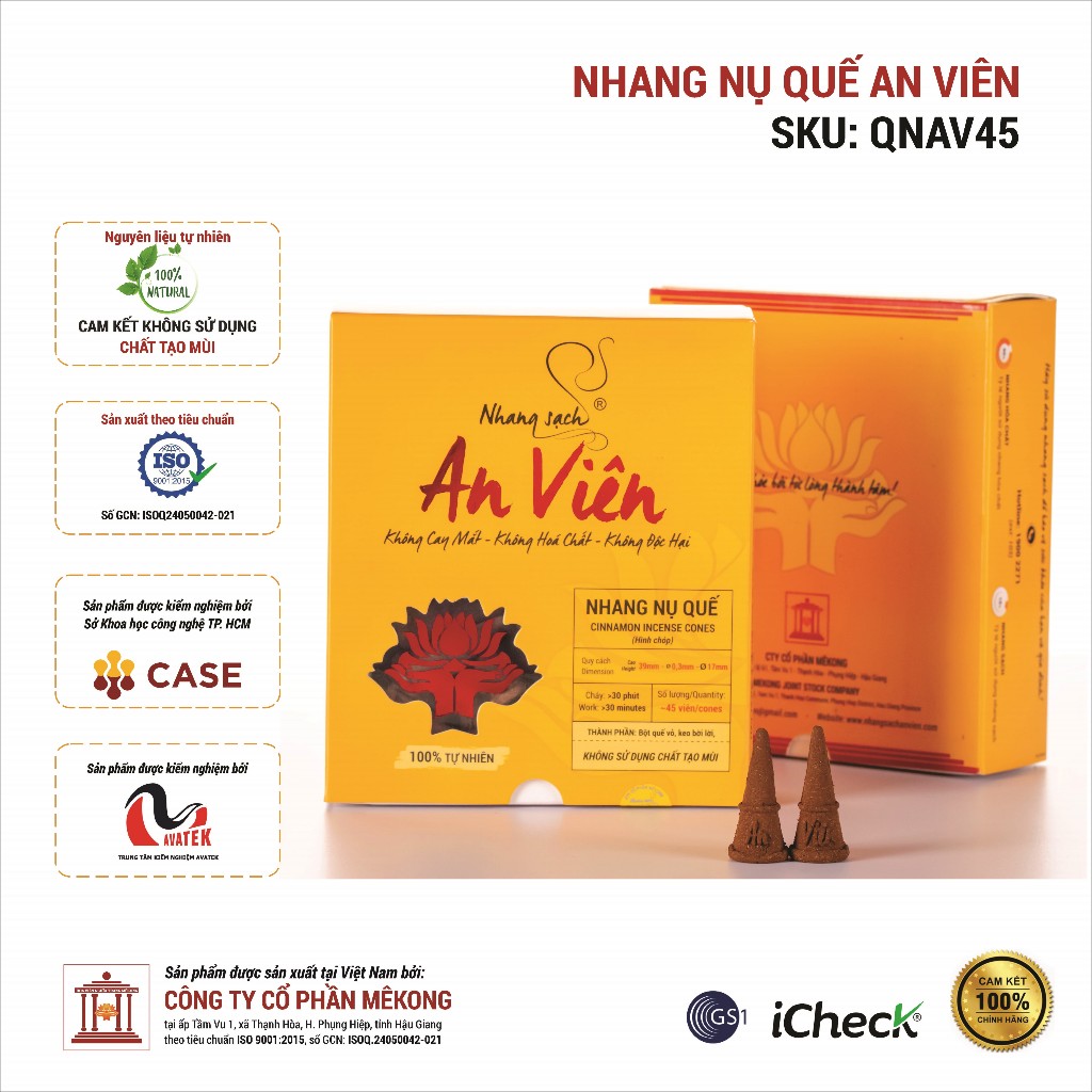Nhang quế nụ An Viên (45 nụ)