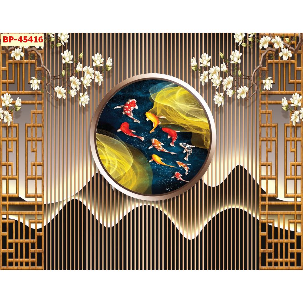Tranh lam sóng decor Spa massage, Tranh lụa 3D cao cấp luxury