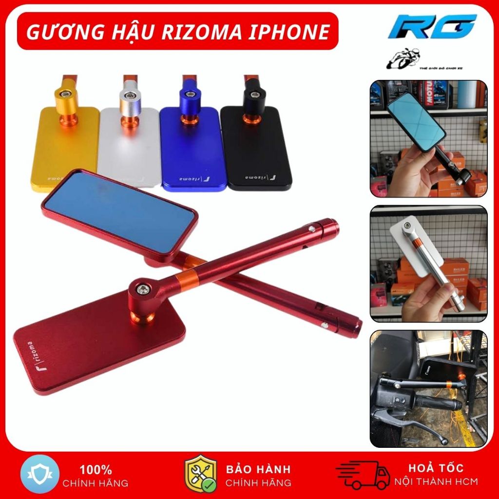 Gương Chiếu Hậu Xe Máy Rizoma Iphone Vuông, Kính Chiếu Hậu Thời Trang ...