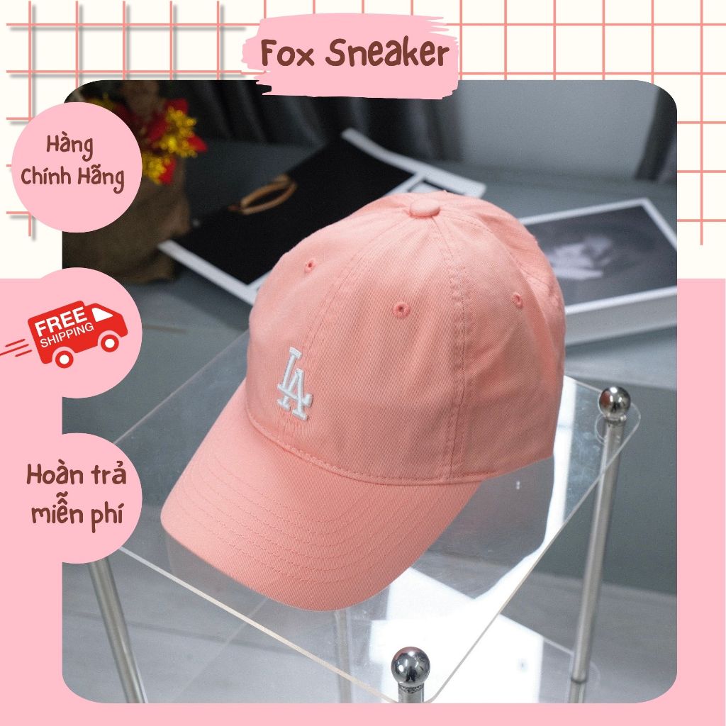 Mũ Nón MLB LA Hồng Cam Hàng Chính Hãng | Fox Sneaker | Shopee Việt Nam