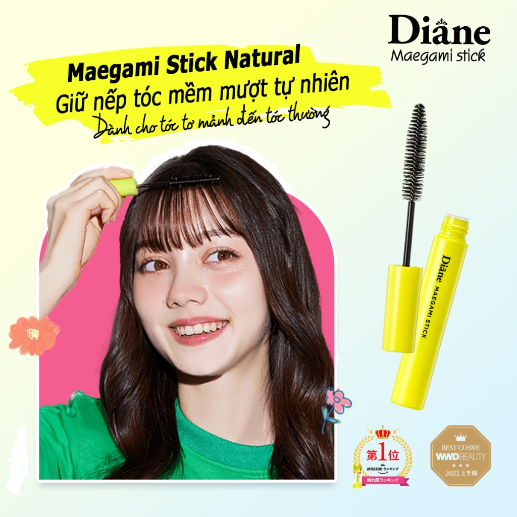 Ảnh Mascara chuốt tóc giữ nếp mềm mượt tự nhiên tạo kiểu tóc Diane Maegami Stick Natural 10ml 2