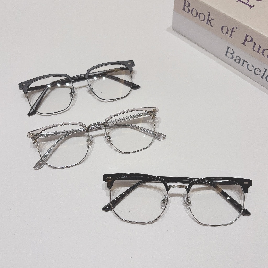 Ảnh Gọng kính cận thời trang nam nữ ANNA dáng vuông unisex cá tính OL 2204 3