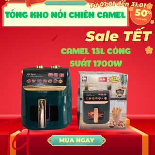 NỒI CHIÊN KHÔNG DẦU CAMEL 12L TO KHOẺ CÔNG SUẤT 1500W,BẢO HÀNH 12 THÁNG.