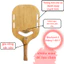 Vợt pickleball cổ điển, gỗ thông