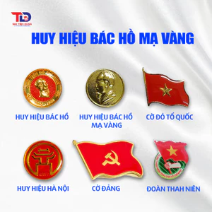 Huy hiệu Bác Hồ vàng 24K
