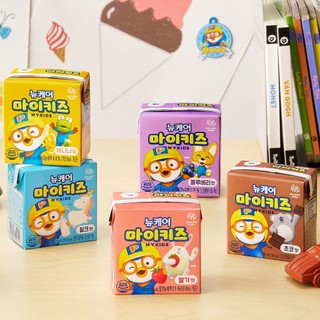 Thùng 24 hộp Sữa dinh dưỡng Nucare Mykids Strawberry 150ml Pororo vị dâu DAESANG WELLIFE tặng thạch Catch! Teenieping