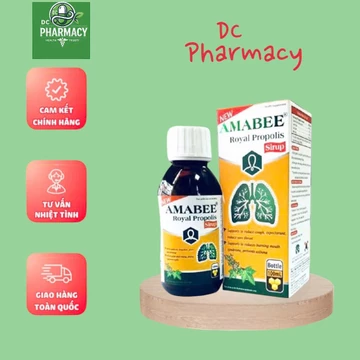 Siro ho Keo ong Amabee Royal Propolis Chính hãng - Giảm Ho, Long Đờm đau rát họng ,khàn tiếng -100ml