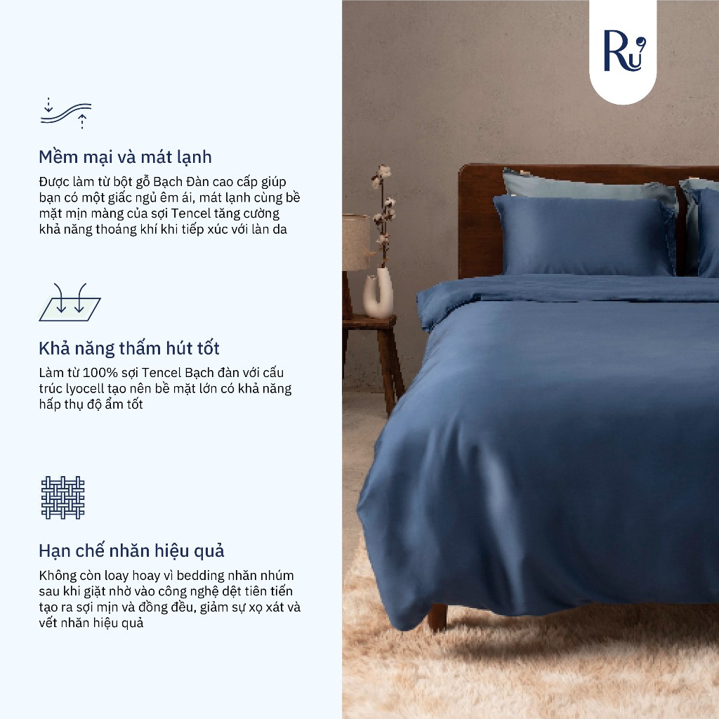 Ảnh Bộ Ga Giường Ru9 Tencel 3